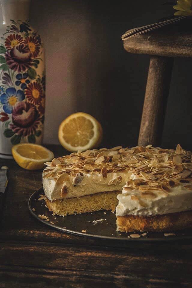 Gâteau nuage au citron & à l’amande (sans gluten)
