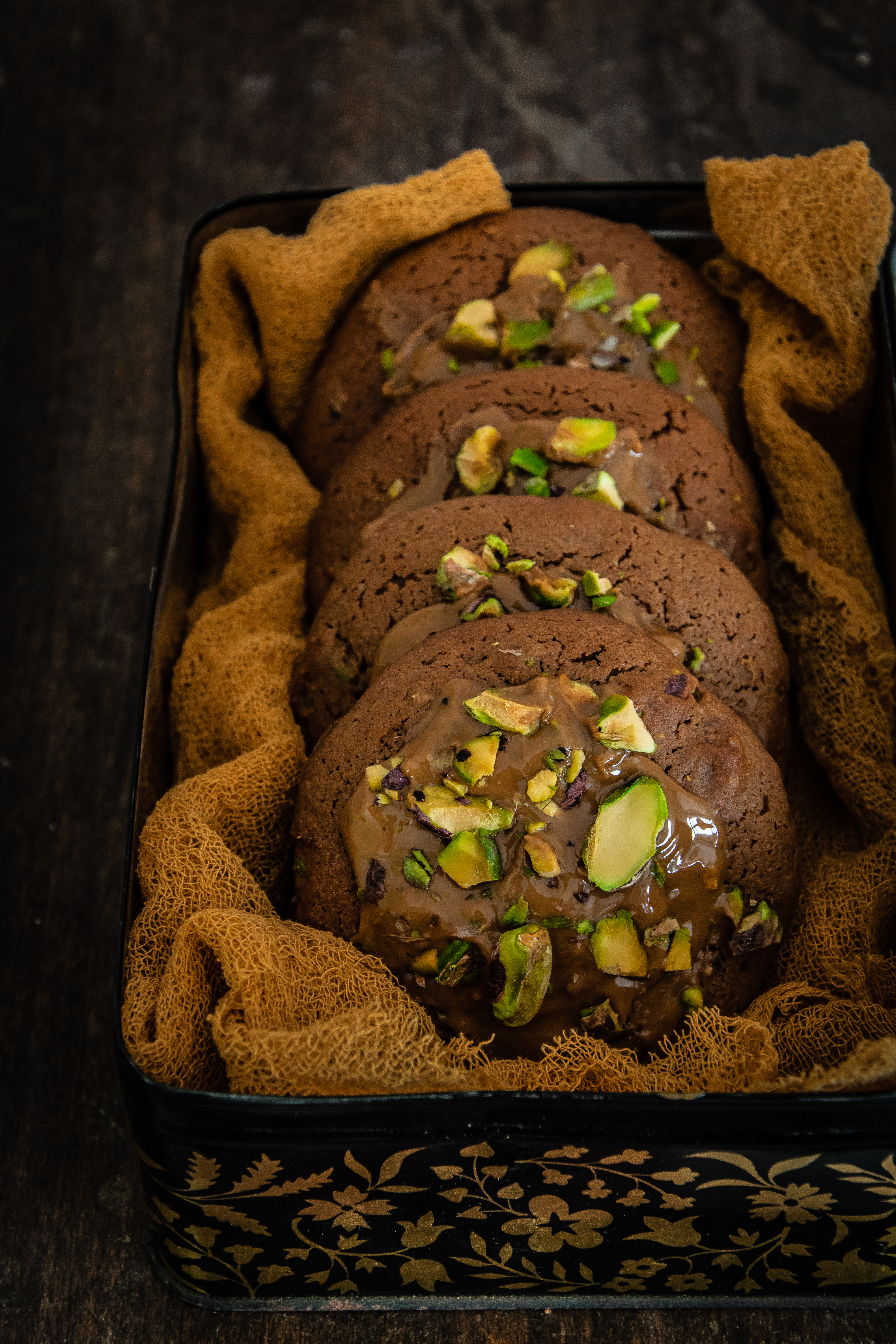 Cookies au chocolat au lait & pistache